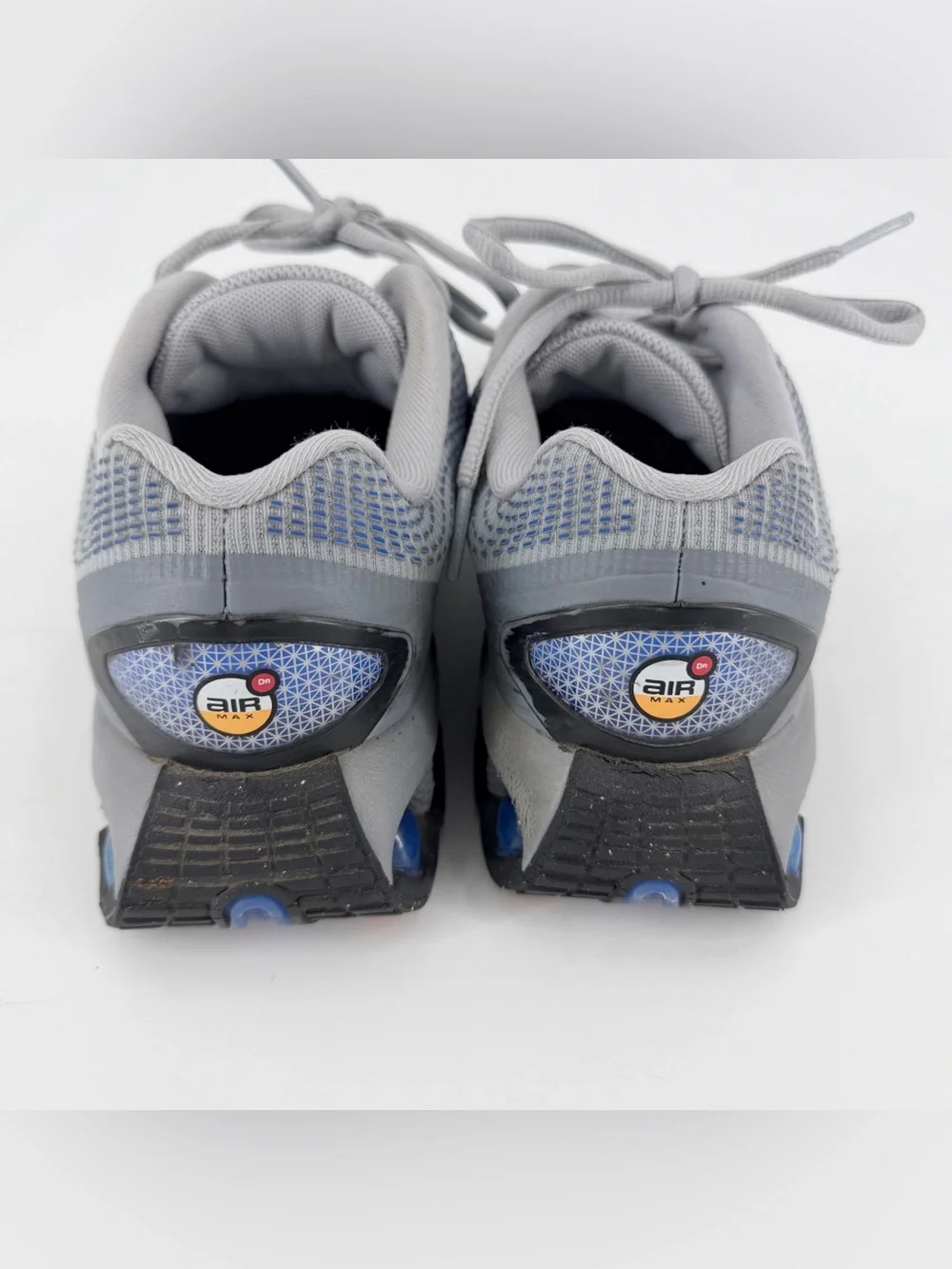 Kids Nike Air Max DN Wolf Grey Hyper Royal Sneakers Size 4.5